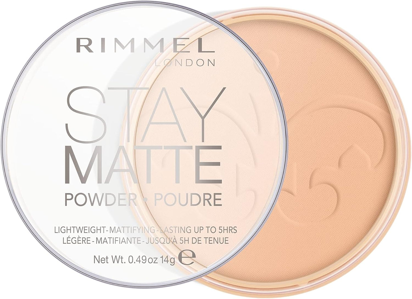 RIMMEL LONDON -STAY MATTE LONG LASTING PRESSED POWDER - uk free & fast delivery