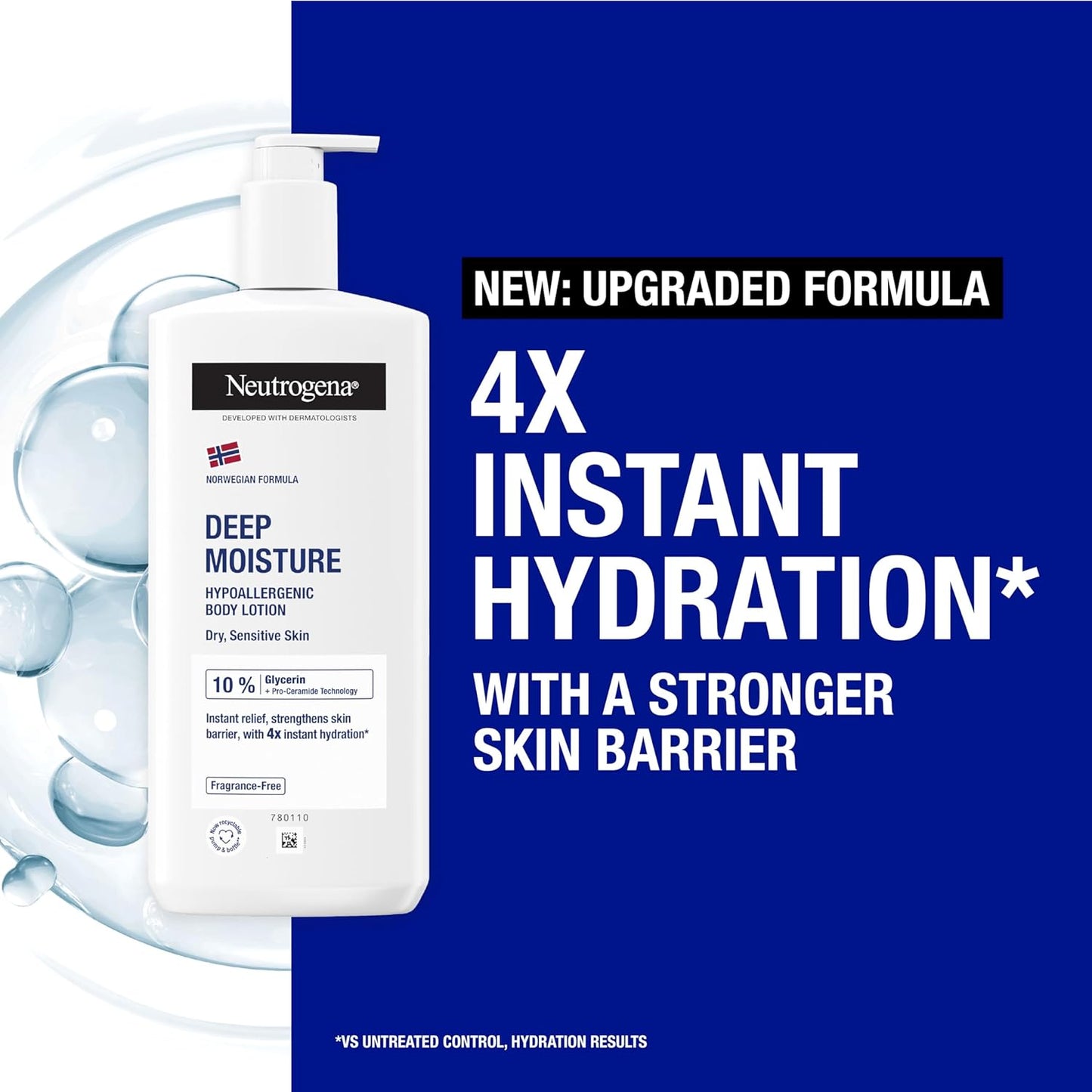 Neutrogena Norwegian Formula Deep Moisture Hypoallergenic Body Lotion free ship